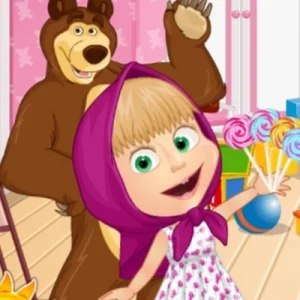 لعبة وقت المرح مع ماشا والدب