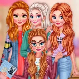 لعبة تيشيرتات برسائل للأميرات